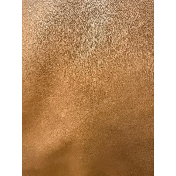 Francesco Savoia Brown Italian Leather Collared Jacket Front Zipper Size 54/44 - Picture 13 of 16